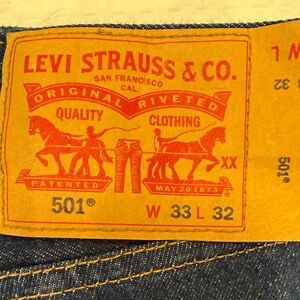 Levi's Dark Blue Straight Jeans